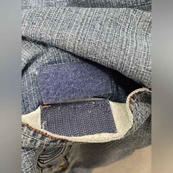 Vintage Paco Jeans Blue Wide Leg Skater Streetwear Jeans Boys 7 Embroidered - Picture 6 of 11